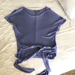 ZARA Lavender Front/Back tie top, WORN ONCE